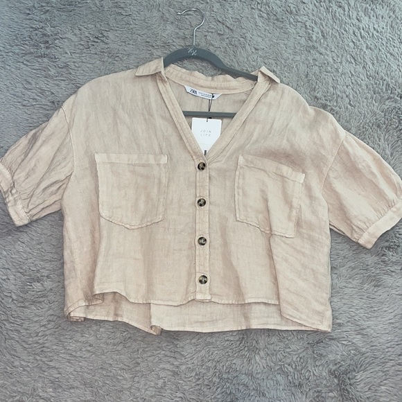 Zara Button Down Blouse - Picture 2 of 3